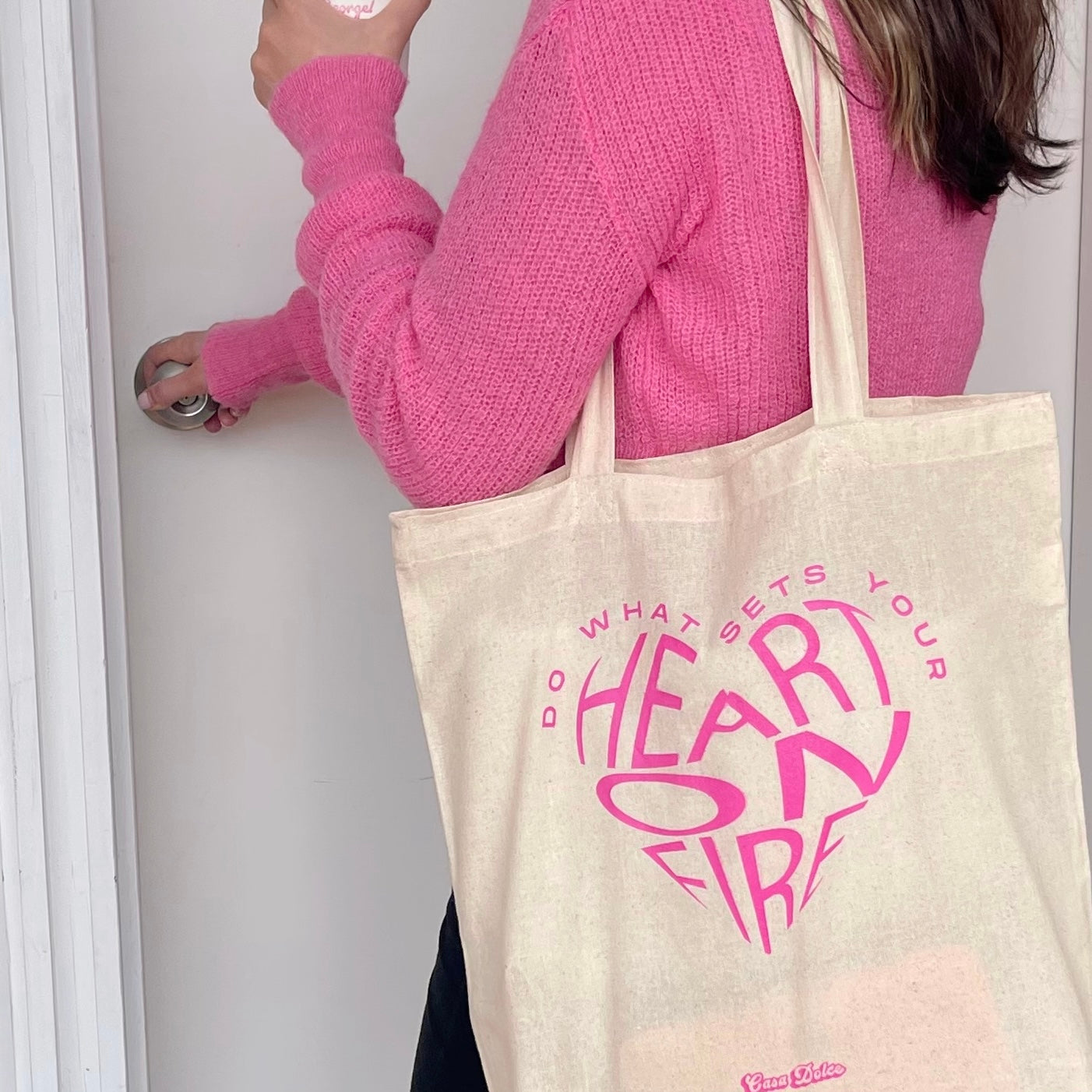 Heart On Fire Tote Bag